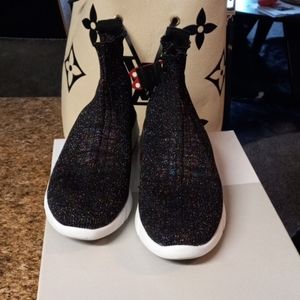 Sock multi knit sneaker/booties